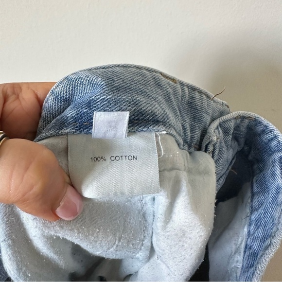 The Frakie Shop Kai Cargo Denim Pants Jeans In Worn Wash Size M - Picture 9 of 11